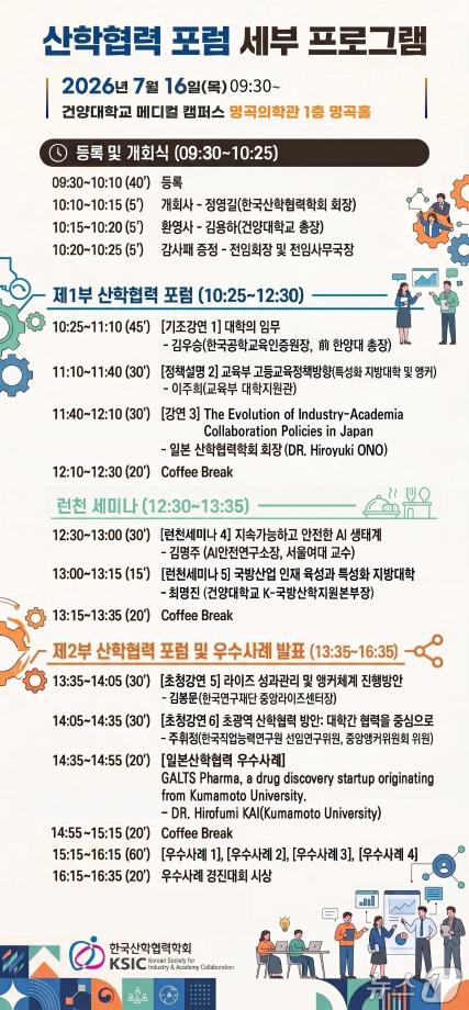 산학협력학회, 내달 건양대서 포럼 개최…글로컬대학·RISE 성과 공유 이미지